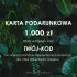 Karta podarunkowa DONICE-ZADORA.PL - 1000 zł